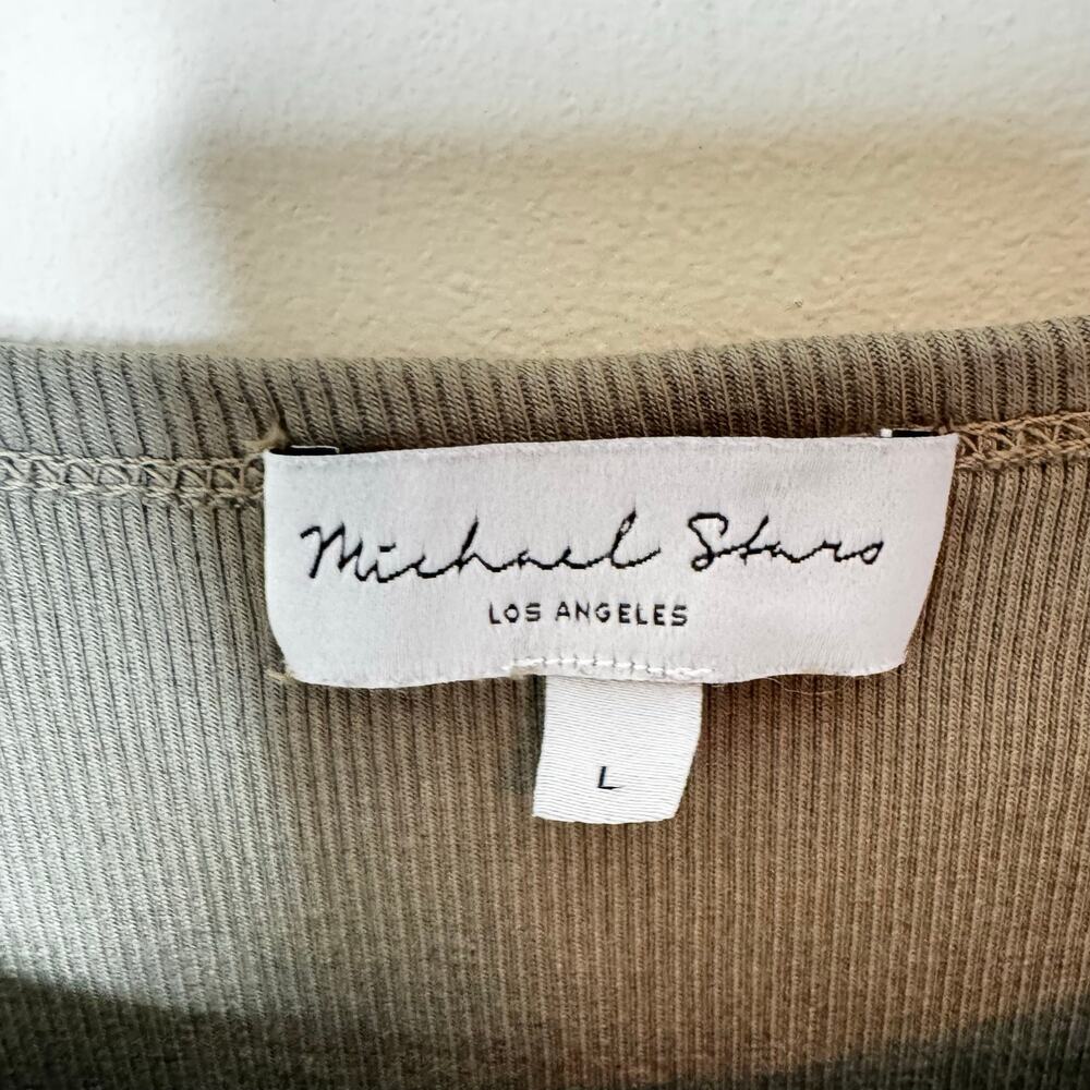 Michael Stars Bridgette Media Tank Midi Dress Style DST014 Green Size Large - Picture 5 of 7